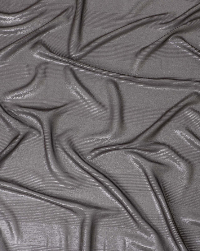 قماش شيفون حرير بني مع لوركس معدني - عرض 110 سم، أناقة كورية جنوبية، اشتري عبر الإنترنت بواسطة Meter-D18164