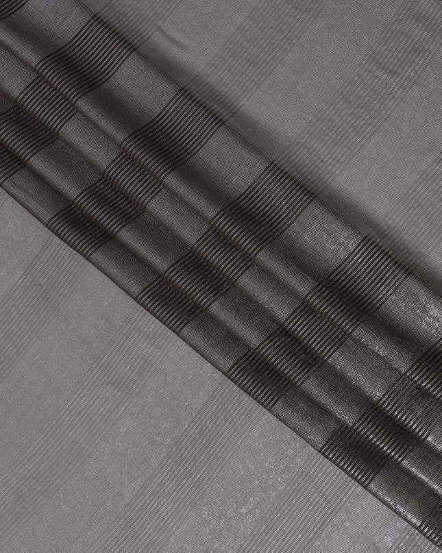 قماش شيفون حرير بني مع لوركس معدني - عرض 110 سم، أناقة كورية جنوبية، اشتري عبر الإنترنت بواسطة Meter-D18164