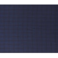 قماش صوف سوبر 130 باللون الأزرق الداكن - نمط مربعات أنيق، عرض 150 سم - D18239