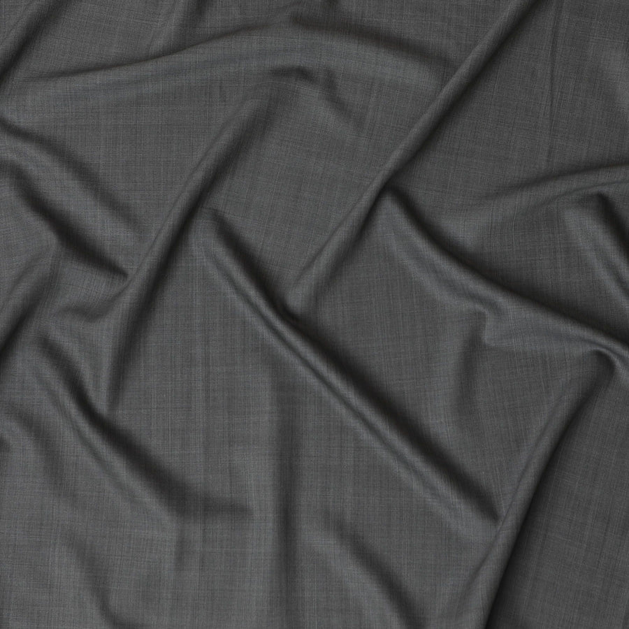 نسيج صوف أنيق فحمي سوبر 150 - خياطة إيطالية ممتازة، عرض 150 سم - D18246