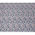 Enchanted Garden Synthetic Modal Satin Fabric - Serene Lavender Florals, 110cm Wide - Buy Online in Meters-D18345
