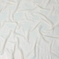 Elegant Iridescent White Floral Synthetic Chiffon Fabric - 110cm Width, Lightweight & Sheer, Perfect for Fashion Projects-D18408 Regal Fabrics