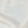 Elegant Iridescent White Floral Synthetic Chiffon Fabric - 110cm Width, Lightweight & Sheer, Perfect for Fashion Projects-D18408 Regal Fabrics