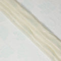 Elegant Iridescent White Floral Synthetic Chiffon Fabric - 110cm Width, Lightweight & Sheer, Perfect for Fashion Projects-D18408 Regal Fabrics