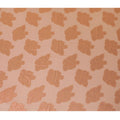 Coral Champagne Floral Synthetic Chiffon Fabric - 110cm Wide, Exquisite Sheen, Ideal for Luxurious Draping-D18410