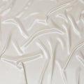 Pristine White French Silk Lame Fabric - 110cm Width, Radiant Luster-D18424