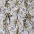 Ethereal Marble Swirl Modal Satin Fabric - 110cm Wide, Luxurious Textile from India-D18523 Regal Fabrics