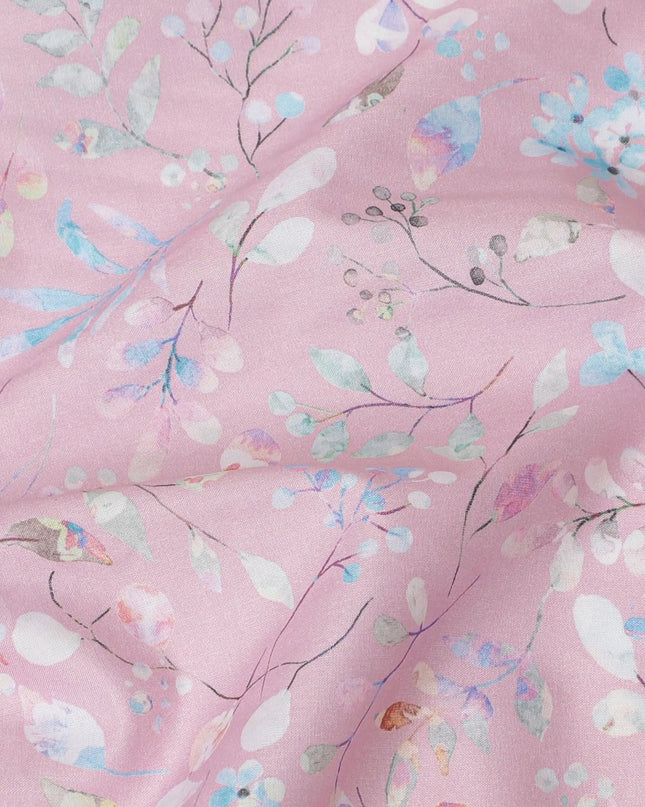Whimsical Springtime Cotton Voile Fabric - 110cm Wide, Delicate Floral Print from India-D18530 Regal Fabrics