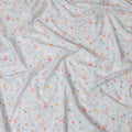 قماش فوال قطني نباتي رقيق - عرض 110 سم، طباعة الربيع من الهند-D18531
