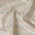 Artisanal Synthetic Satin Weave Fabric - 110cm Wide, Subtle Textured embroidery from India-D18542