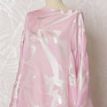 Pink Whisper Silk Chiffon Somali dirac Fabric with Lurex Accents - 140cm x 3.5 Mtrs-D18508