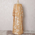 Golden Sand Silk Chiffon Somali dirac Fabric with Glistening Lurex - 140cm x 3.5 Mtrs-D18513 Regal Fabrics