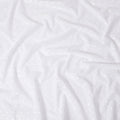 White cotton voile fabric with gold foil and jacquard in abstract design-D15746