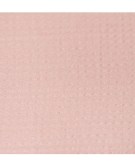 قماش الفوال القطني باللون الوردي الليموني مع رقائق ذهبية وجاكار بتصميم زهور -D15749