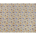 Cream Premium pure silk crepe fabric with multicolor print in floral design-D16704 Regal Fabrics