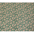 Jade green Premium pure silk crepe fabric with multicolor print in floral design-D17201