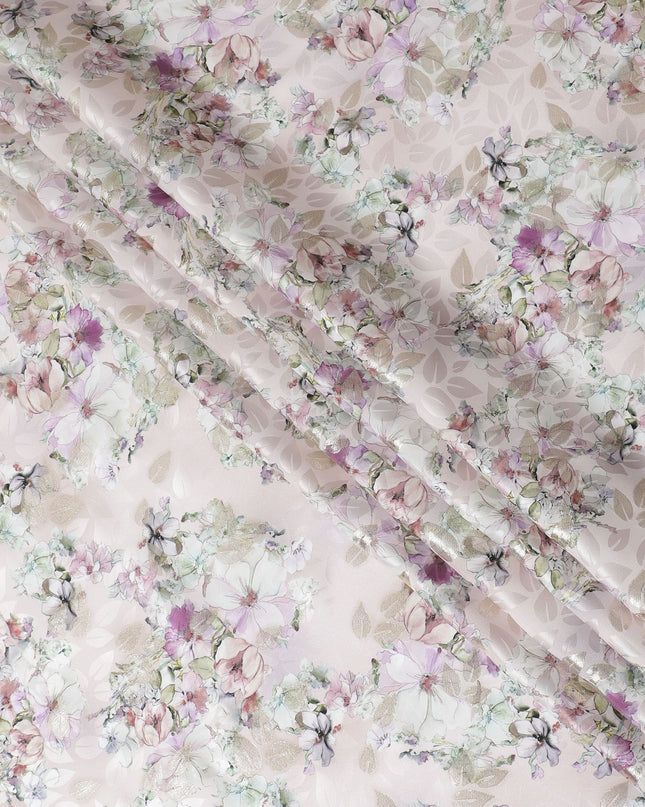 Blush Blossom Pink Pure Silk Satin Fabric: A Touch of Spring - D17612
