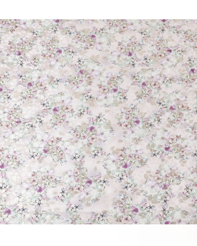 Blush Blossom Pink Pure Silk Satin Fabric: A Touch of Spring - D17612