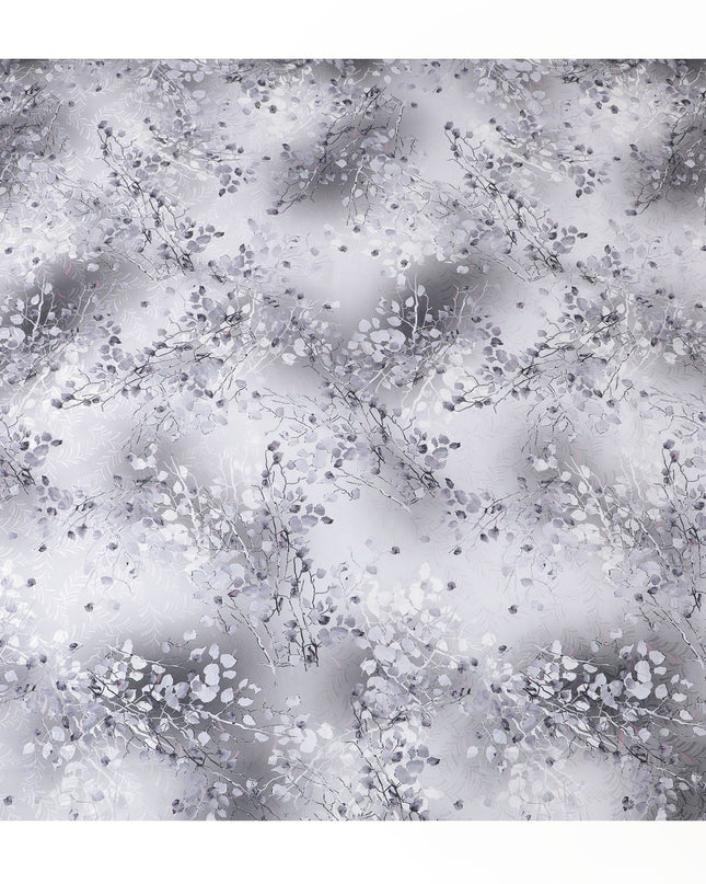 ساتان حرير جاكار فضي ضبابي: أناقة منسوجة من كوريا الجنوبية - D17619