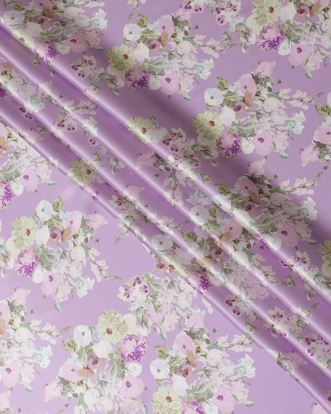 قماش الساتان الهمس باللافندر: احتضان لطيف - D17628