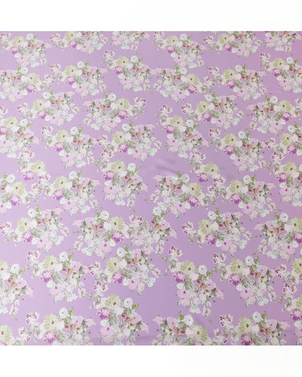 Lavender Whisper Satin Fabric: A Gentle Embrace - D17628