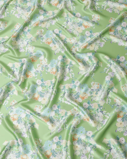 قماش الساتان الأخضر المريمية: منظور جديد - D17629