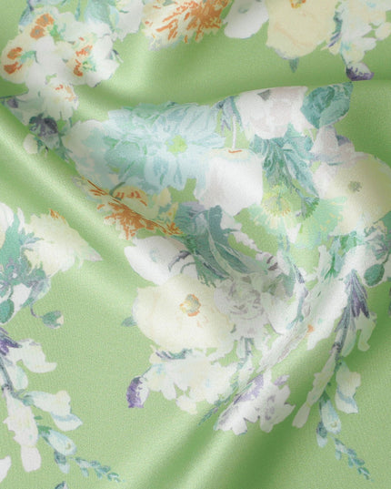 قماش الساتان الأخضر المريمية: منظور جديد - D17629