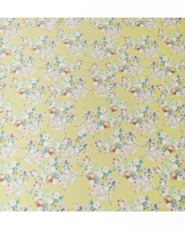 قماش الساتان الأصفر الليموني: إطلاق العنان للحيوية - D17630