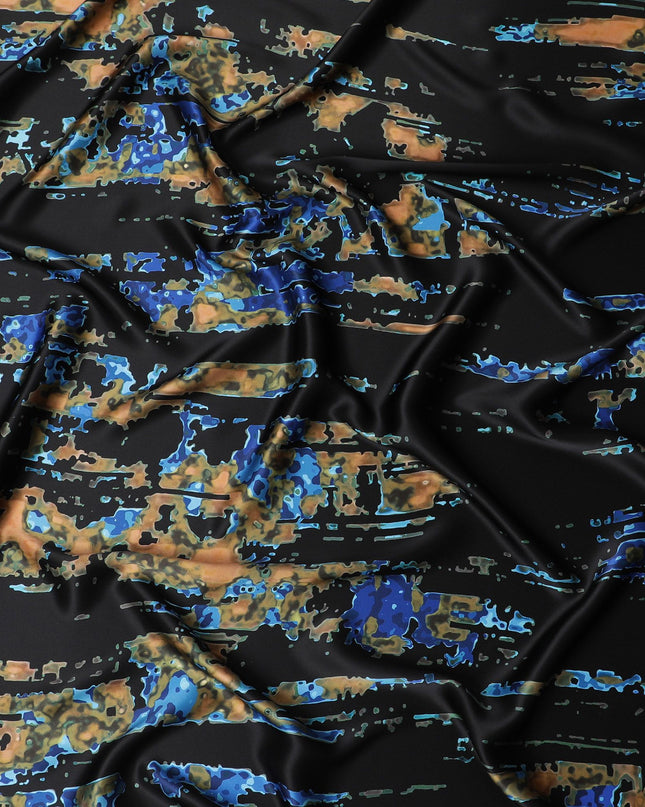 Black Satin Fabric: Bold and Beautiful - D17631