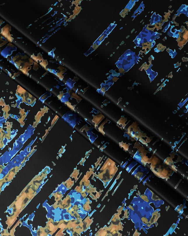 Black Satin Fabric: Bold and Beautiful - D17631