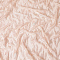 Blush Pink Pure Silk Chiffon with Rose Gold Lurex Waves, 110cm Width - Elegantly Woven in South Korea-D17901
