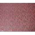 Burgundy Pure Silk Chiffon with Metallic Lurex Abstract, 110cm Width - Intricately Woven in South Korea-D17902
