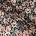 Botanical Blush Viscose Crepe Fabric - 110cm Width - Buy Online for Fashionable Garments-D18217