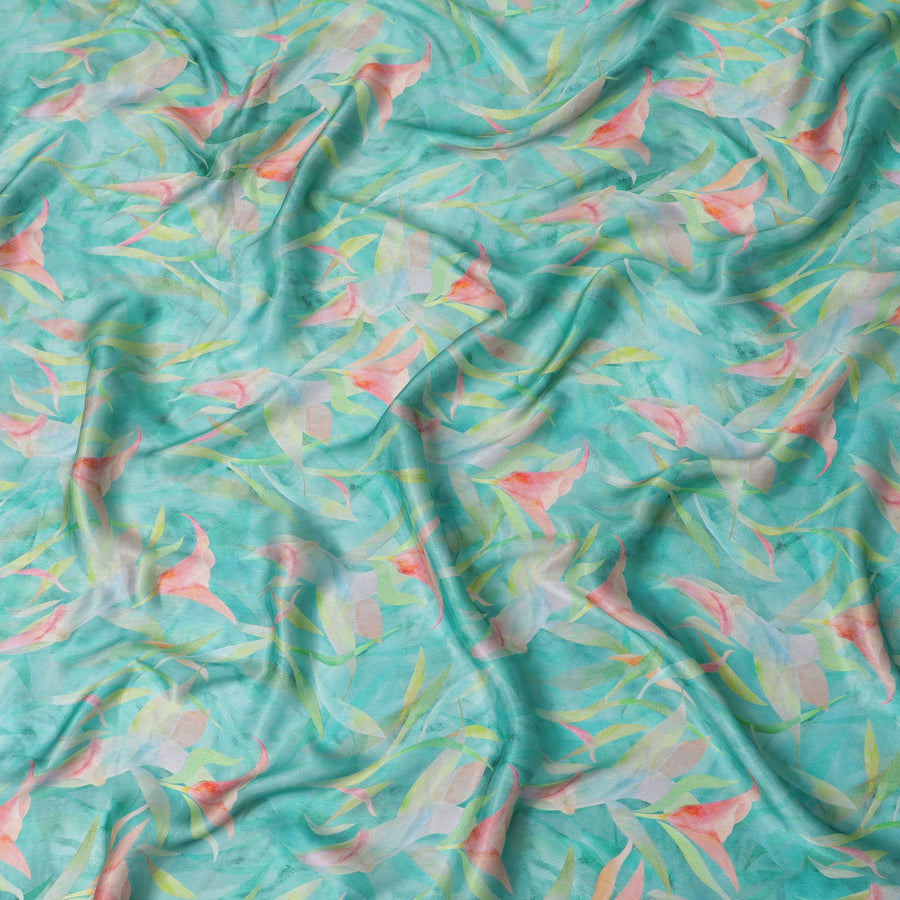 Tropical Whisper Viscose Crepe Fabric - 110cm Wide - Airy and Elegant - Buy Online-D18220
