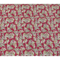 Vibrant Ruby Floral Viscose Crepe Fabric - 110cm Wide - Perfect for Bold Creations - Buy Online-D18222 Regal Fabrics