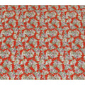 Fiesta Red Floral Viscose Crepe Fabric - 110cm Wide - Vibrant & Versatile - Buy Online-D18224 Regal Fabrics
