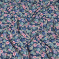 Midnight Garden Viscose Crepe Fabric - 110cm Wide - Enchanting Florals for Evening Wear - Buy Online-D18228 Regal Fabrics