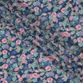 Midnight Garden Viscose Crepe Fabric - 110cm Wide - Enchanting Florals for Evening Wear - Buy Online-D18228 Regal Fabrics