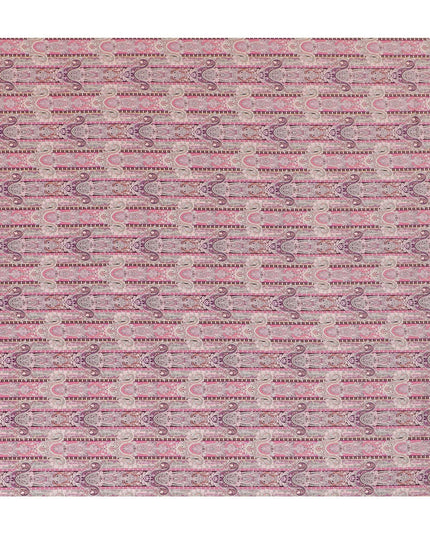 Bohemian Rhapsody Viscose Crepe Fabric - 110cm Wide - Intricate Paisley Design - Buy Online-D18233