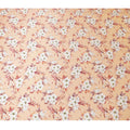 Apricot Blush Silk Satin Fabric - Italian Printed, 140cm Width - Shop Online for Luxurious Textiles-D18317