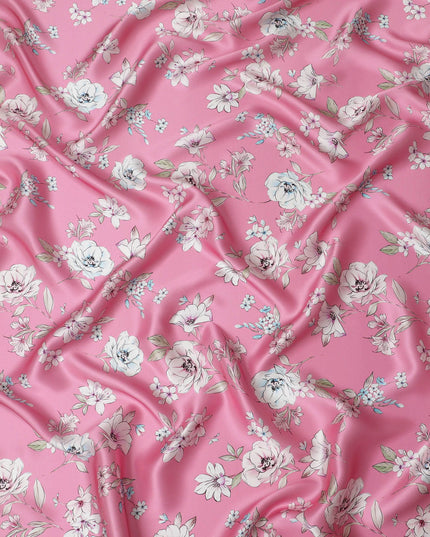 قماش الساتان الحريري Rose Garden - صناعة إيطالية، بعرض 140 سم - شراء أقمشة فاخرة عبر الإنترنت-D18318