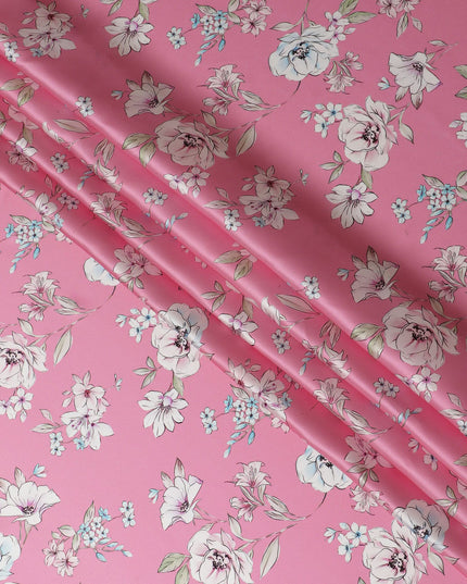 قماش الساتان الحريري Rose Garden - صناعة إيطالية، بعرض 140 سم - شراء أقمشة فاخرة عبر الإنترنت-D18318