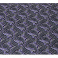 قماش ساتان حرير بيزلي من ريجال - بنفسجي فاخر مع طباعة كلاسيكية، عرض 140 سم -D18324