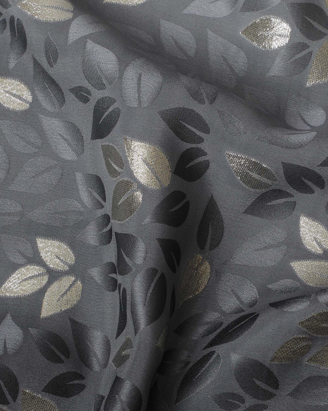 قماش ساتان حريري لامع من منتصف الليل - طباعة ذهبية فاخرة، بعرض 140 سم - اشترِ أقمشة حصرية عبر الإنترنت-D18331