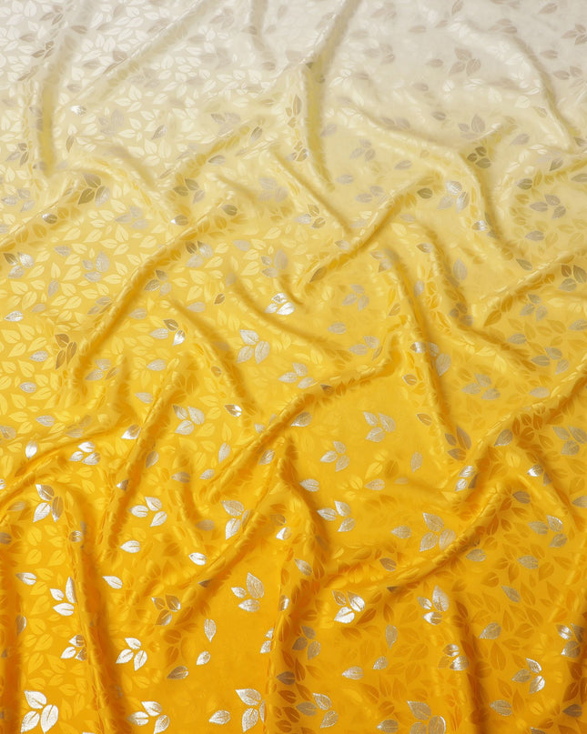 قماش ساتان حريري بأوراق مضيئة للطاقة الشمسية - طباعة مذهبة، عرض 140 سم - شراء حصري عبر الإنترنت من كوريا الجنوبية-D18332