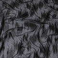 Black Premium pure French (Fransawi) silk chiffon garbasaar with same tone metallic lurex in abstract design-D17138