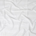 Off white Premium pure silk chiffon garbasaar with silver metallic lurex in stripe design-D17179 Regal Fabrics