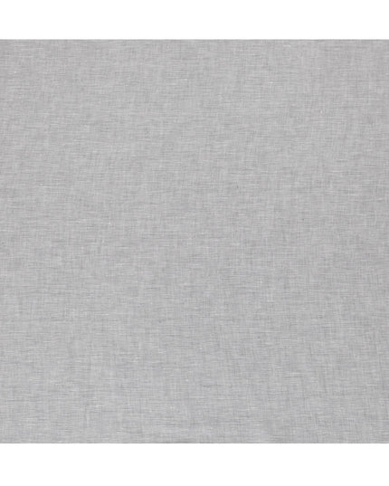 Cloud grey Plain Premium pure linen fabric 60Lea-D15877