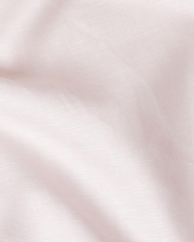 Light pink Plain Premium pure linen fabric 60Lea-D15879