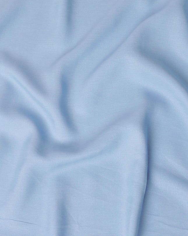 قماش كتان نقي ممتاز باللون الأزرق الفاتح 60Lea-D15881